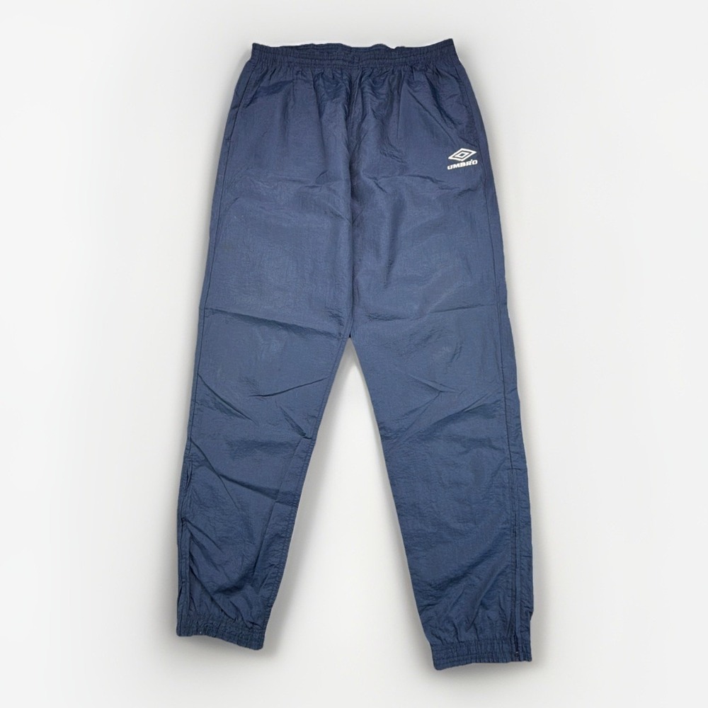 Vintage 90s Umbro‎ Track Pants Mens XL Navy Blue Nylon Windbreaker Soccer